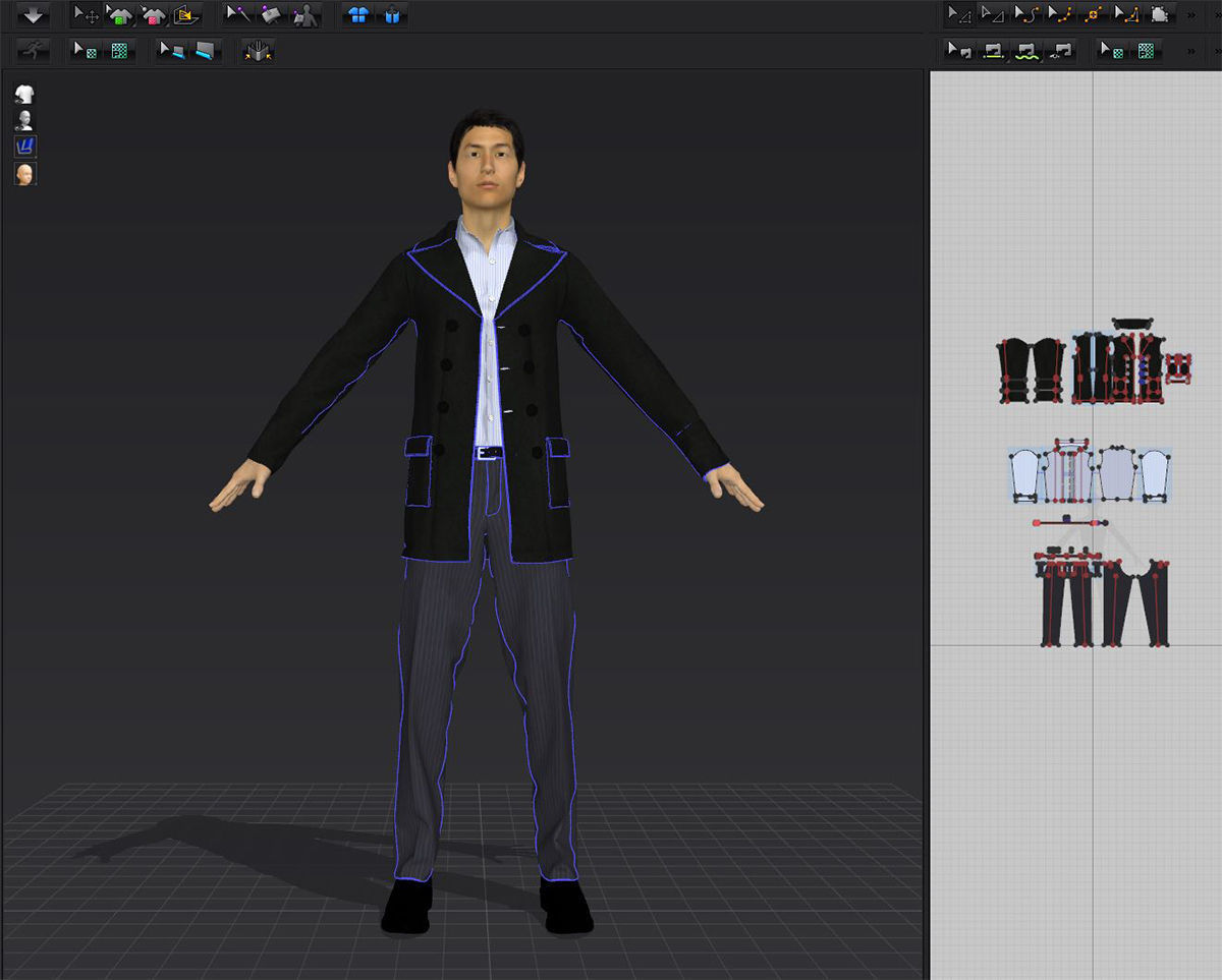 Male Casual Clothes 3D model_18