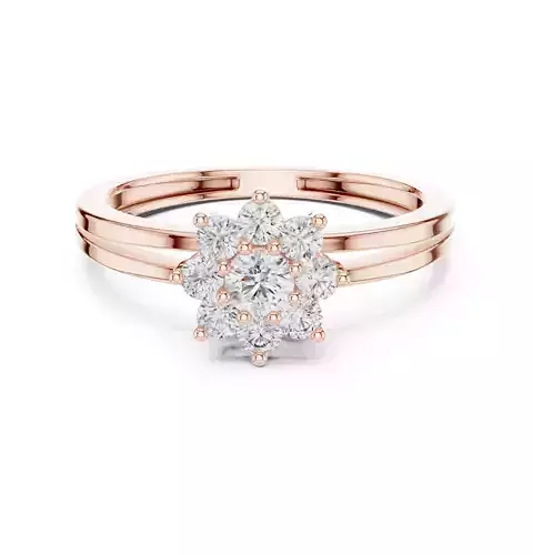 Split Shank Round Halo Wedding Ring 3DM STL Video