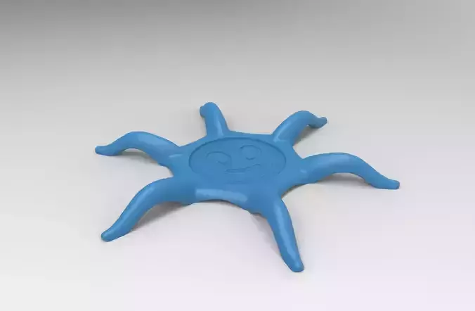 Octopus Coaster 3D print model