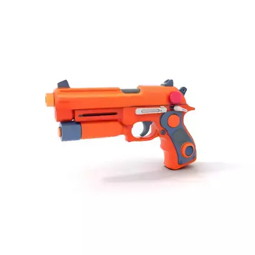 Orange Blaster Pistol model pack