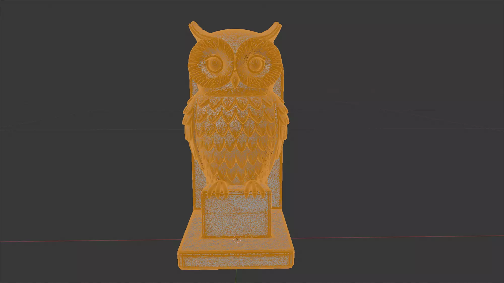 Literary Owl Bookend Wise Animal Book Support 3D print model_7