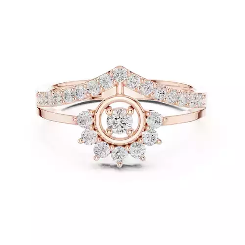 Split Shank Round Diamond Engagement Wedding Ring 3DM STL Video