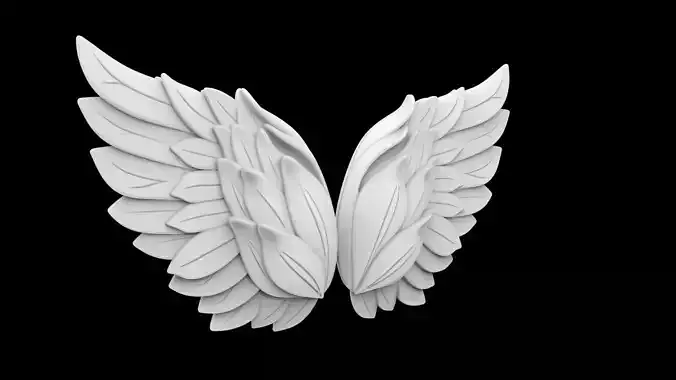 Lotus Blossom Wings 3D Print Model