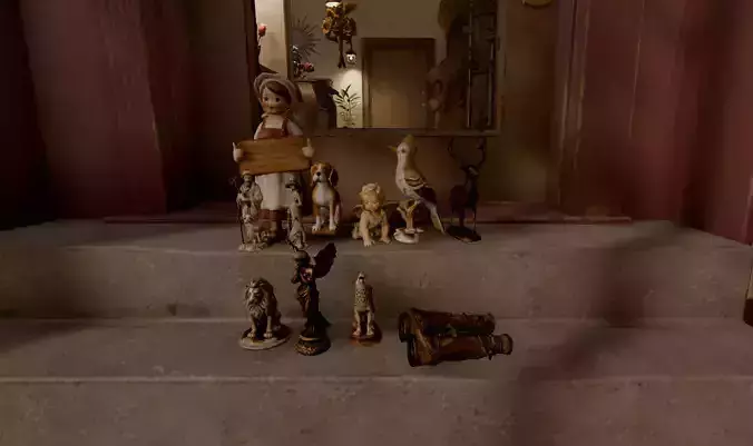 Antique Porcelain and Brass Figurines - PBR