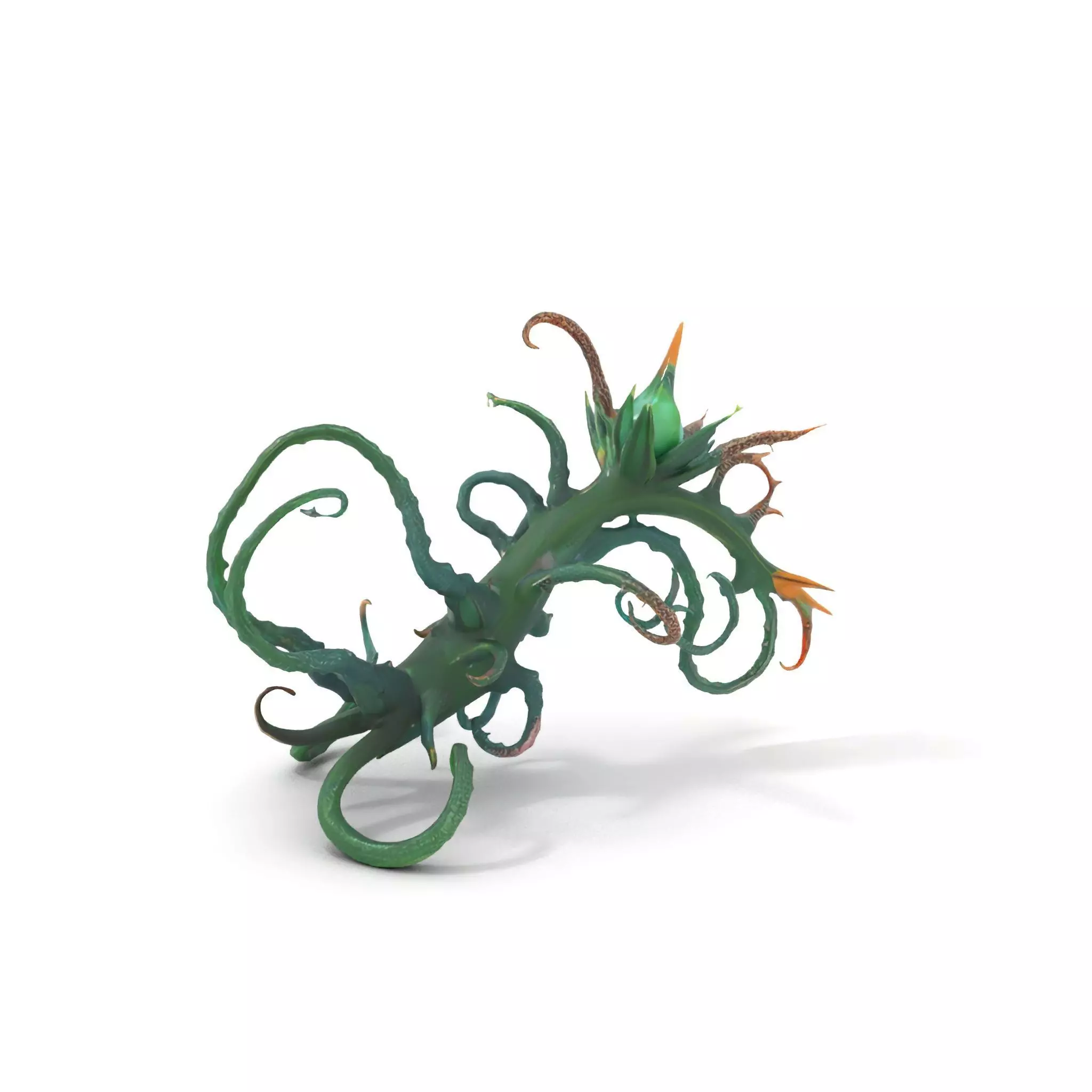 Twisted Emerald Thorns model pack Low-poly 3D model_0