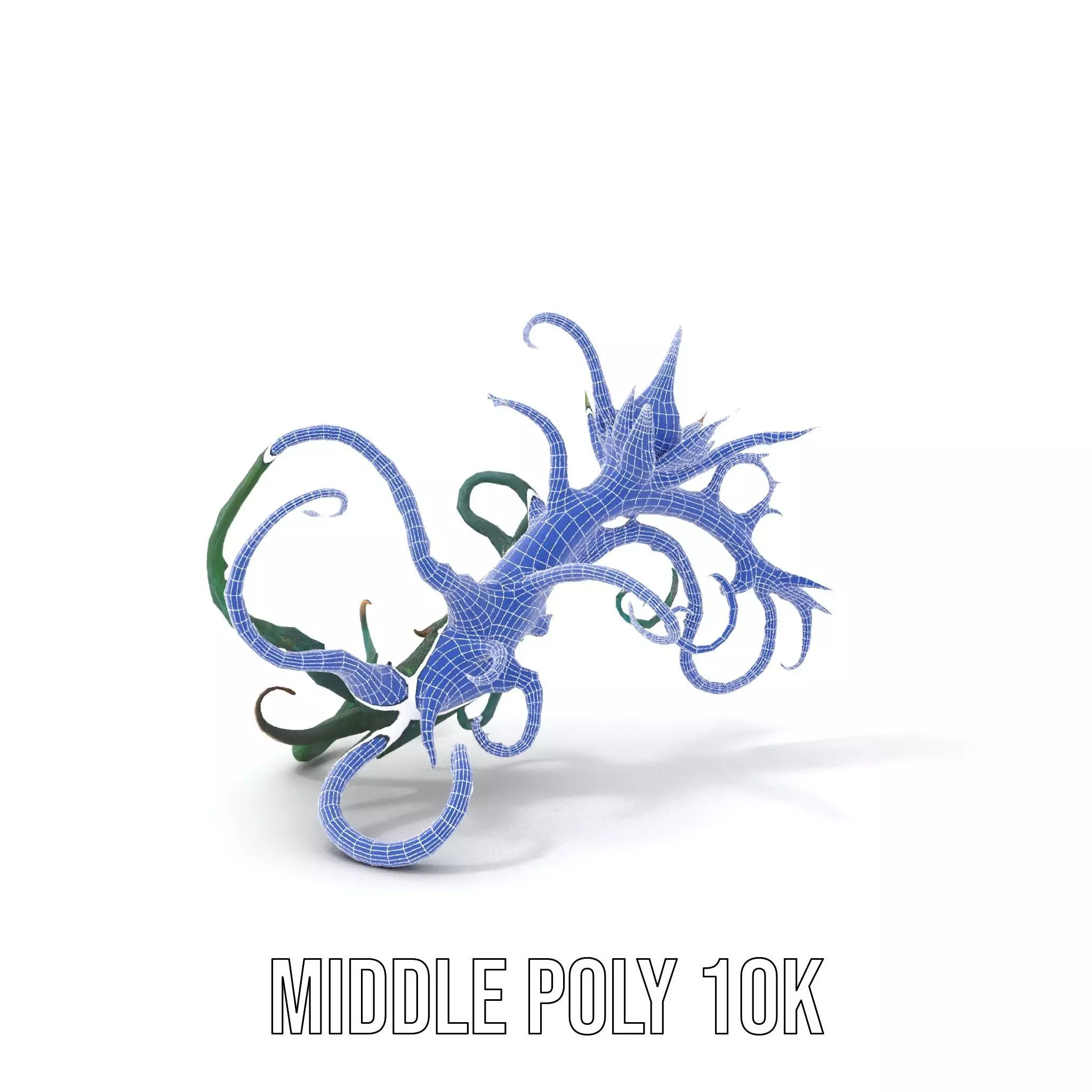 Twisted Emerald Thorns model pack Low-poly 3D model_19