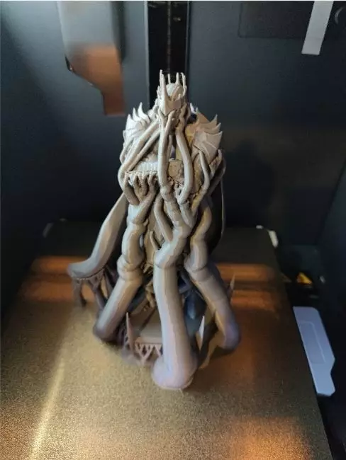 Sauron statue 3D print model_14