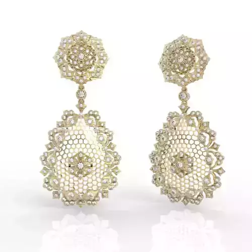 Luxury Chandelier Diamond Earrings
