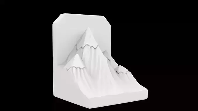 Mountain Peak Bookend Book Support