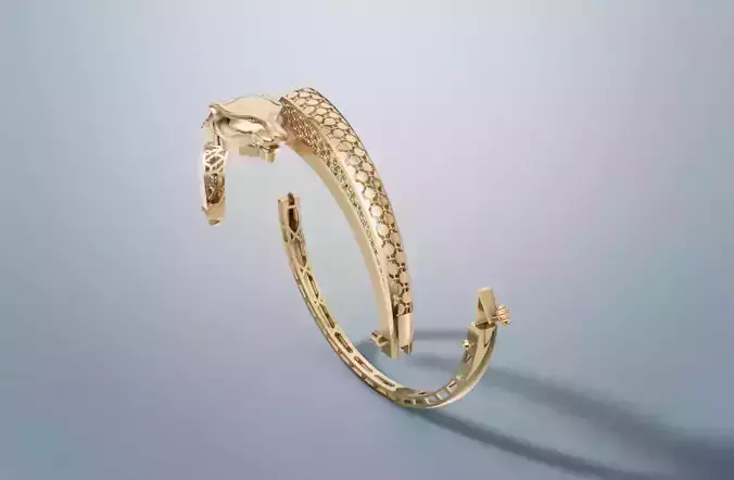 Luxury Tiger Head Bangle 