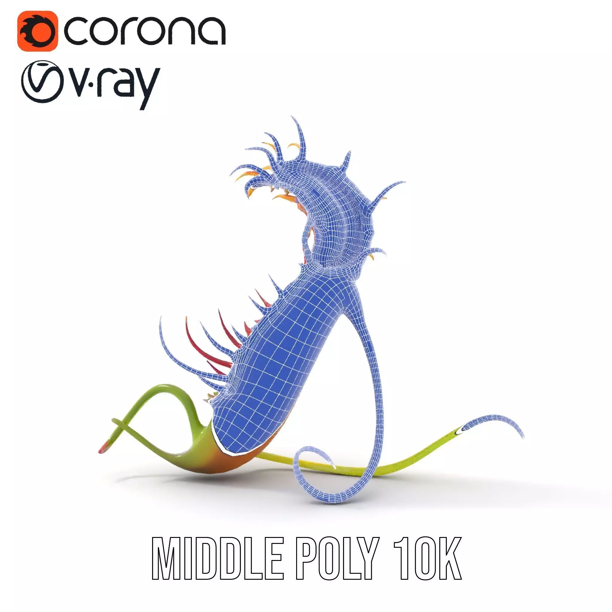 Vibrant Venus Flytrap model pack Low-poly 3D model_26
