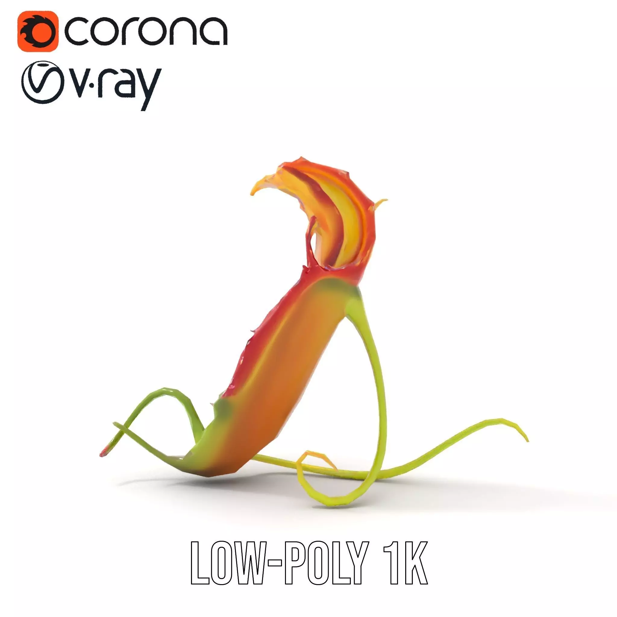 Vibrant Venus Flytrap model pack Low-poly 3D model_10