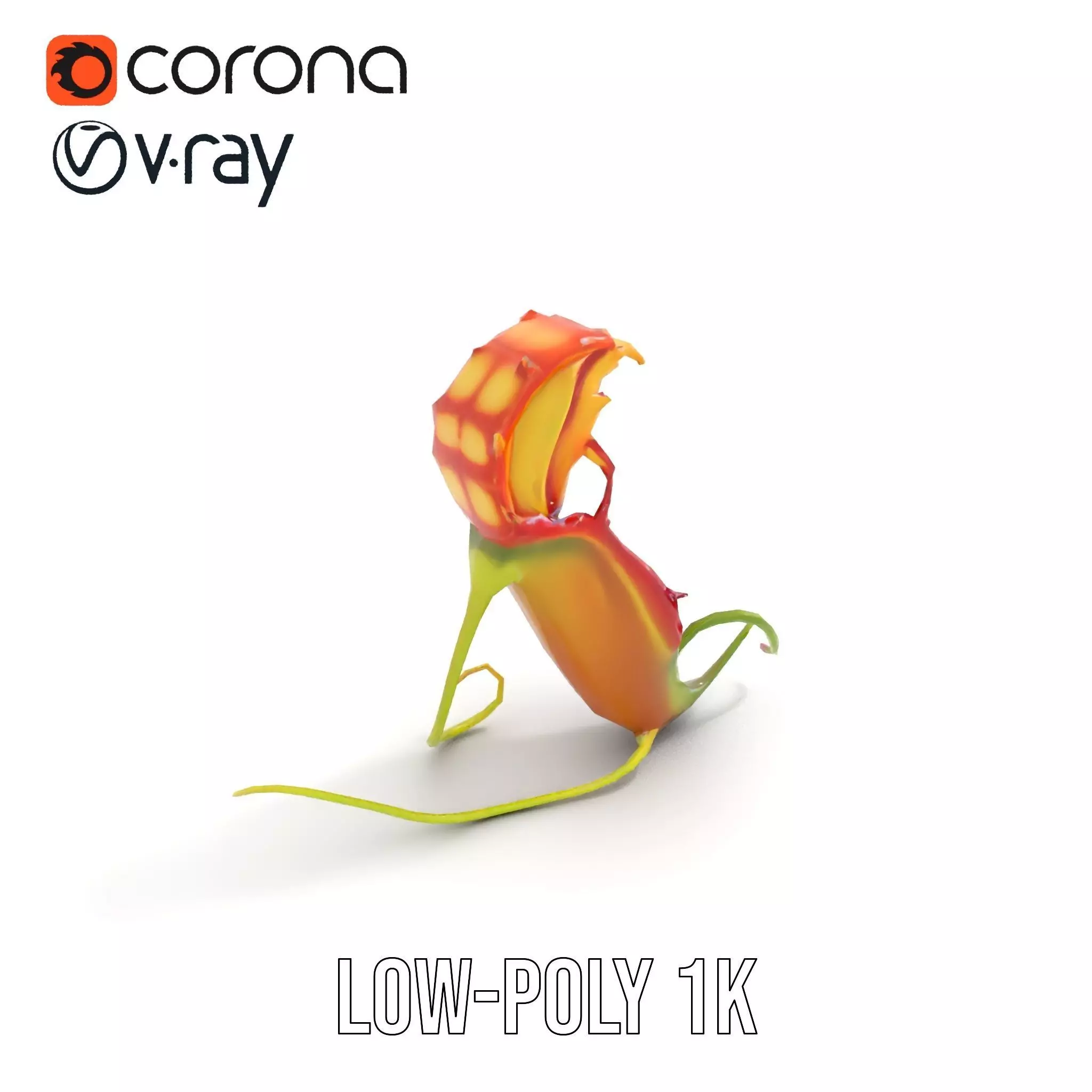 Vibrant Venus Flytrap model pack Low-poly 3D model_8