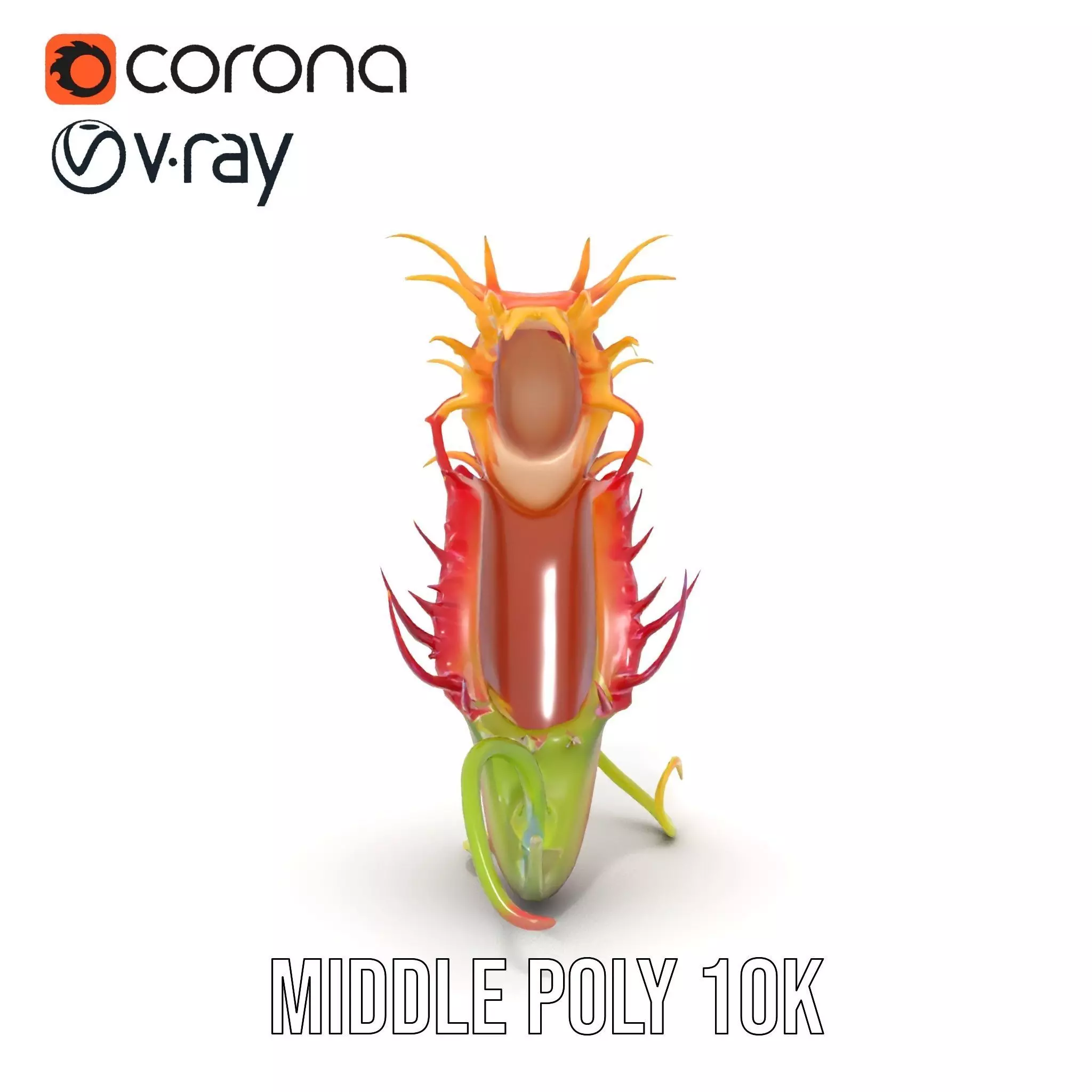 Vibrant Venus Flytrap model pack Low-poly 3D model_17