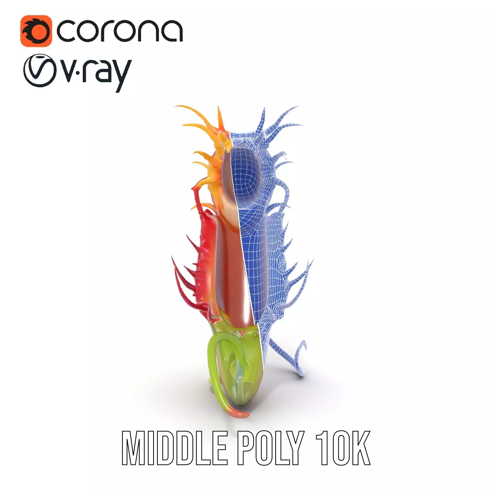 Vibrant Venus Flytrap model pack Low-poly 3D model_30