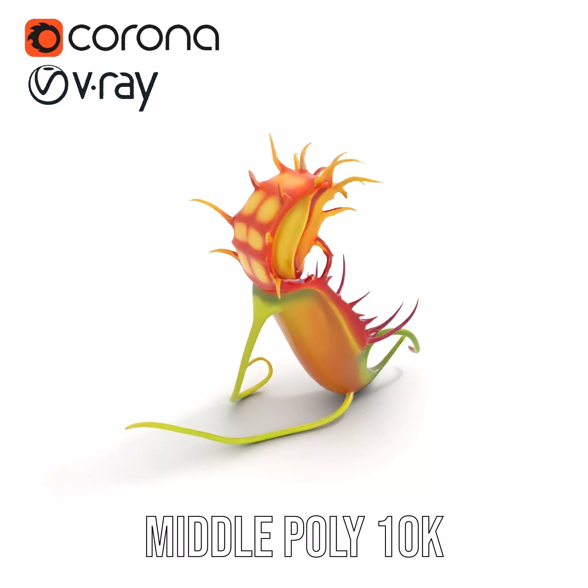Vibrant Venus Flytrap model pack Low-poly 3D model_7