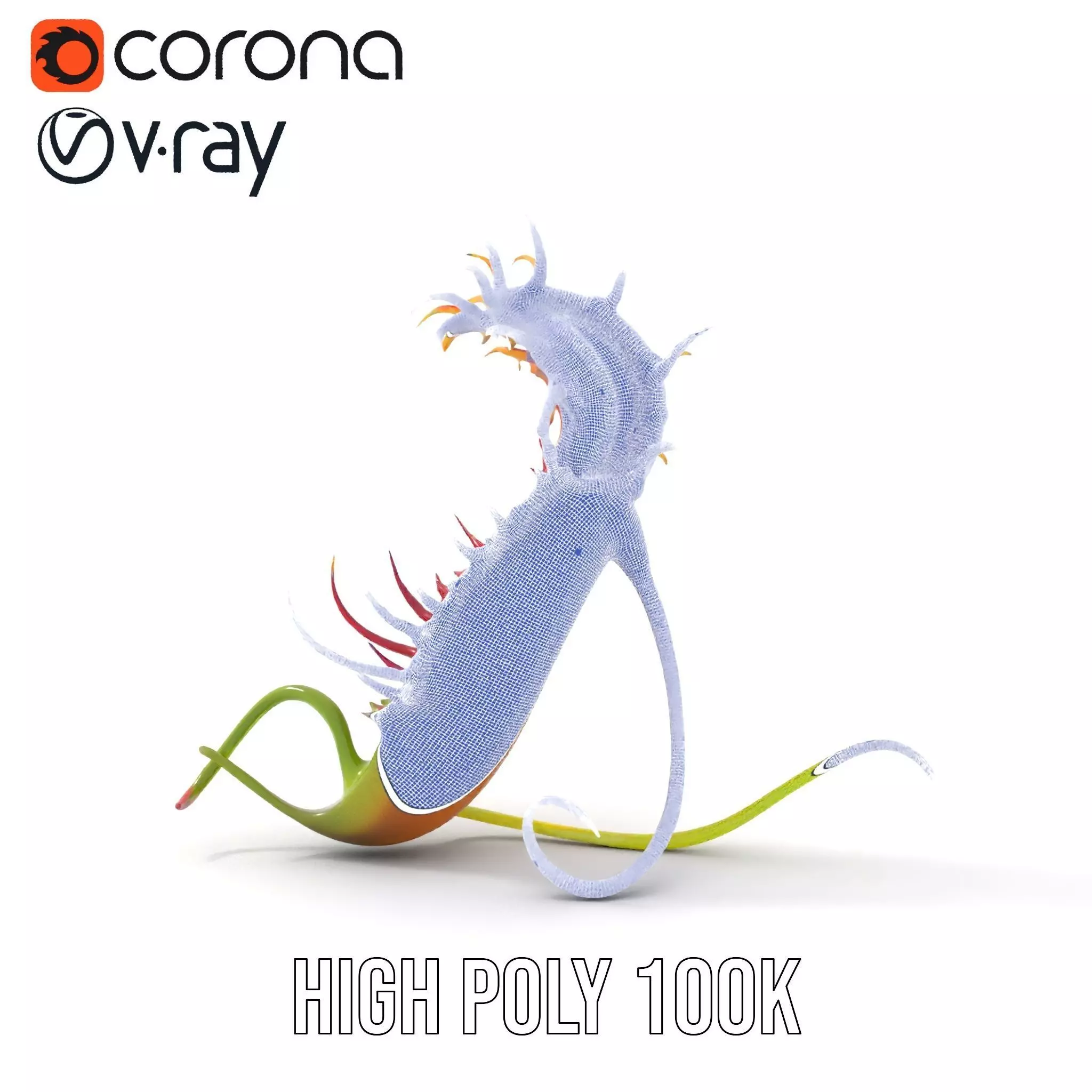 Vibrant Venus Flytrap model pack Low-poly 3D model_35