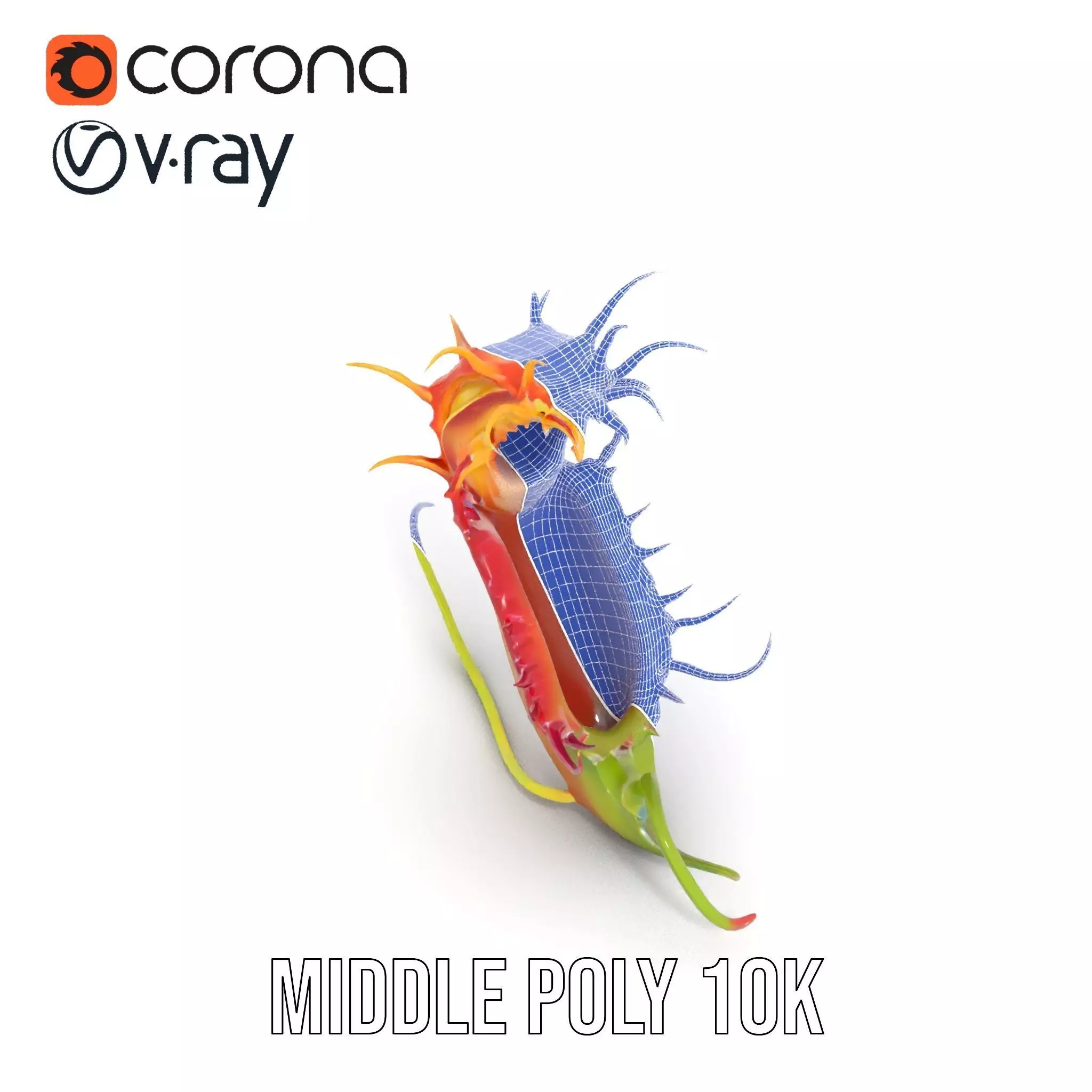 Vibrant Venus Flytrap model pack Low-poly 3D model_28