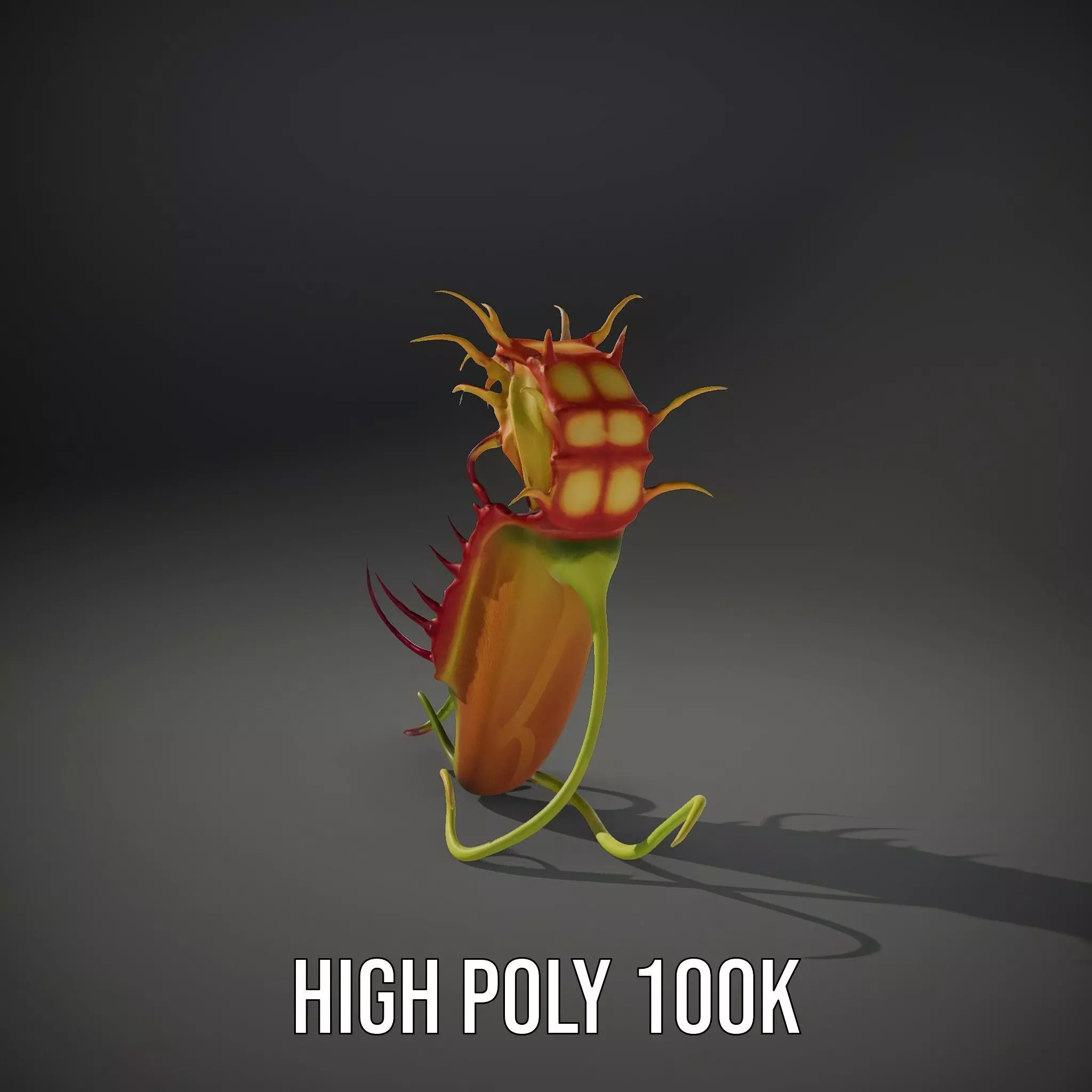 Vibrant Venus Flytrap model pack Low-poly 3D model_11