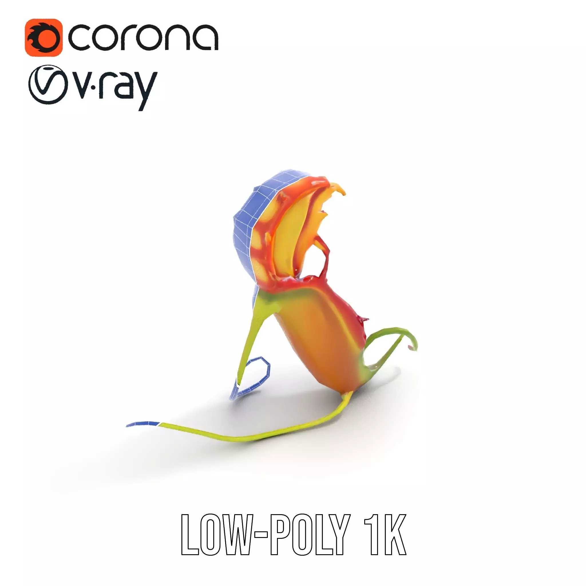 Vibrant Venus Flytrap model pack Low-poly 3D model_24