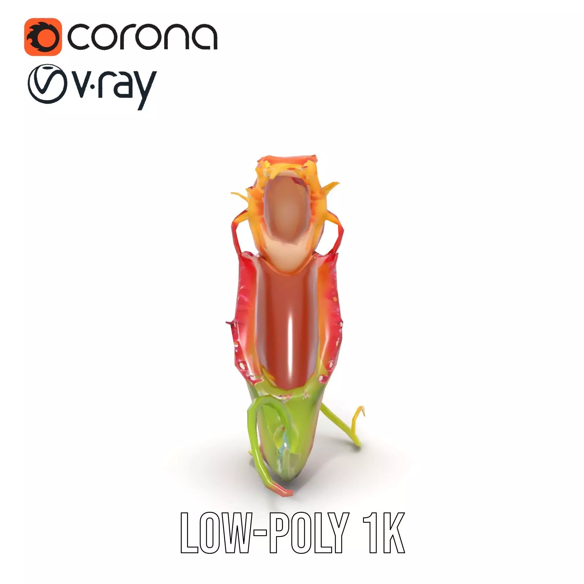 Vibrant Venus Flytrap model pack Low-poly 3D model_15