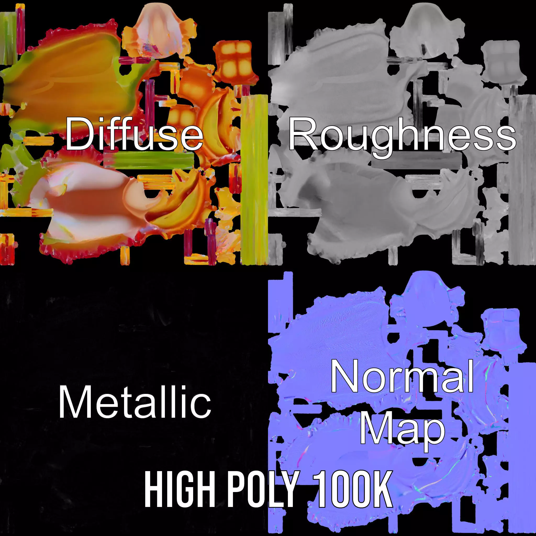 Vibrant Venus Flytrap model pack Low-poly 3D model_4