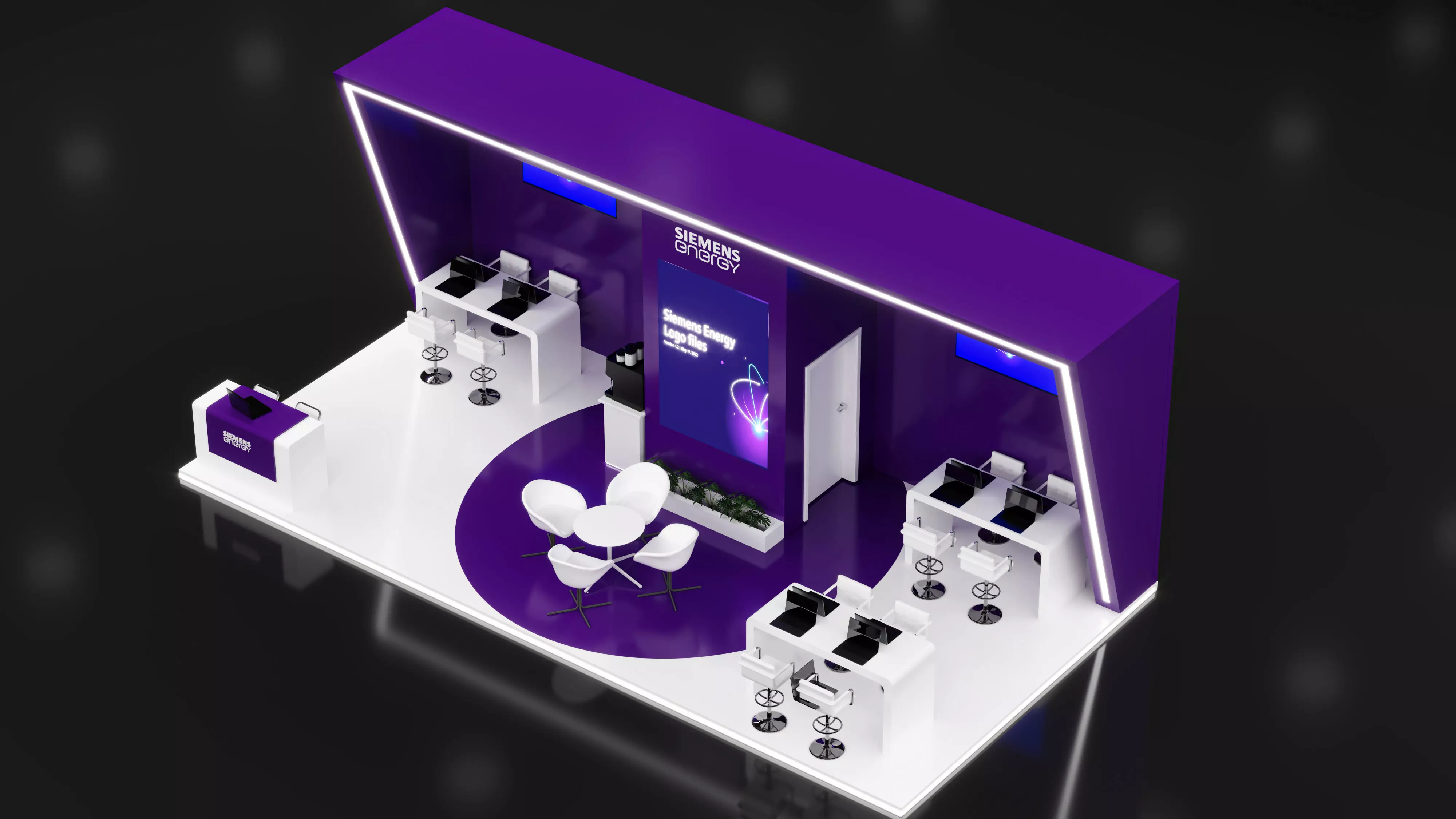 booth 5x10  3D model_1