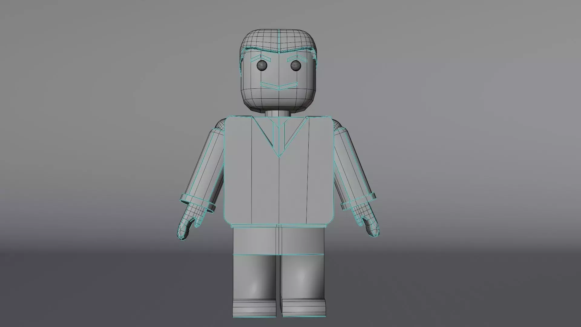 Personnel Low-poly 3D model_6