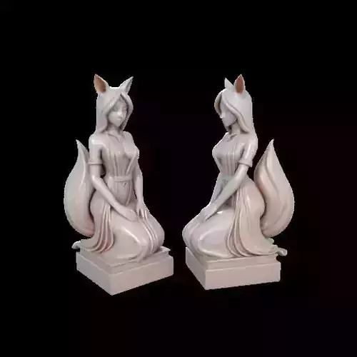 2062  Fox Spirit in Pu Song Ling Style  fantasy