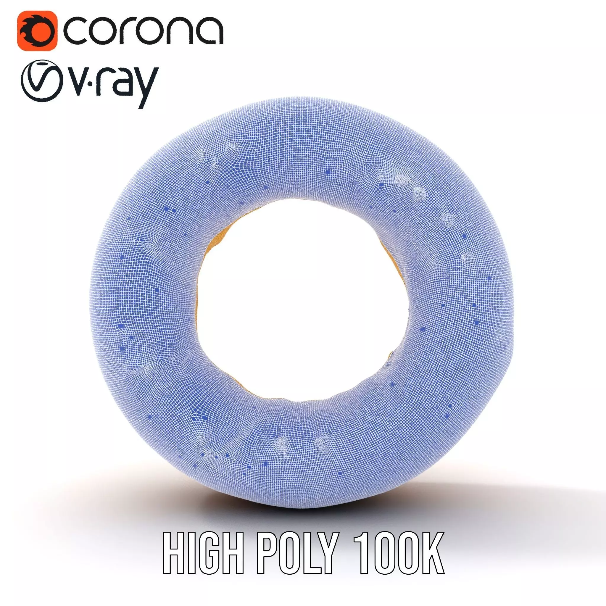 Golden Bagel model pack Low-poly 3D model_35