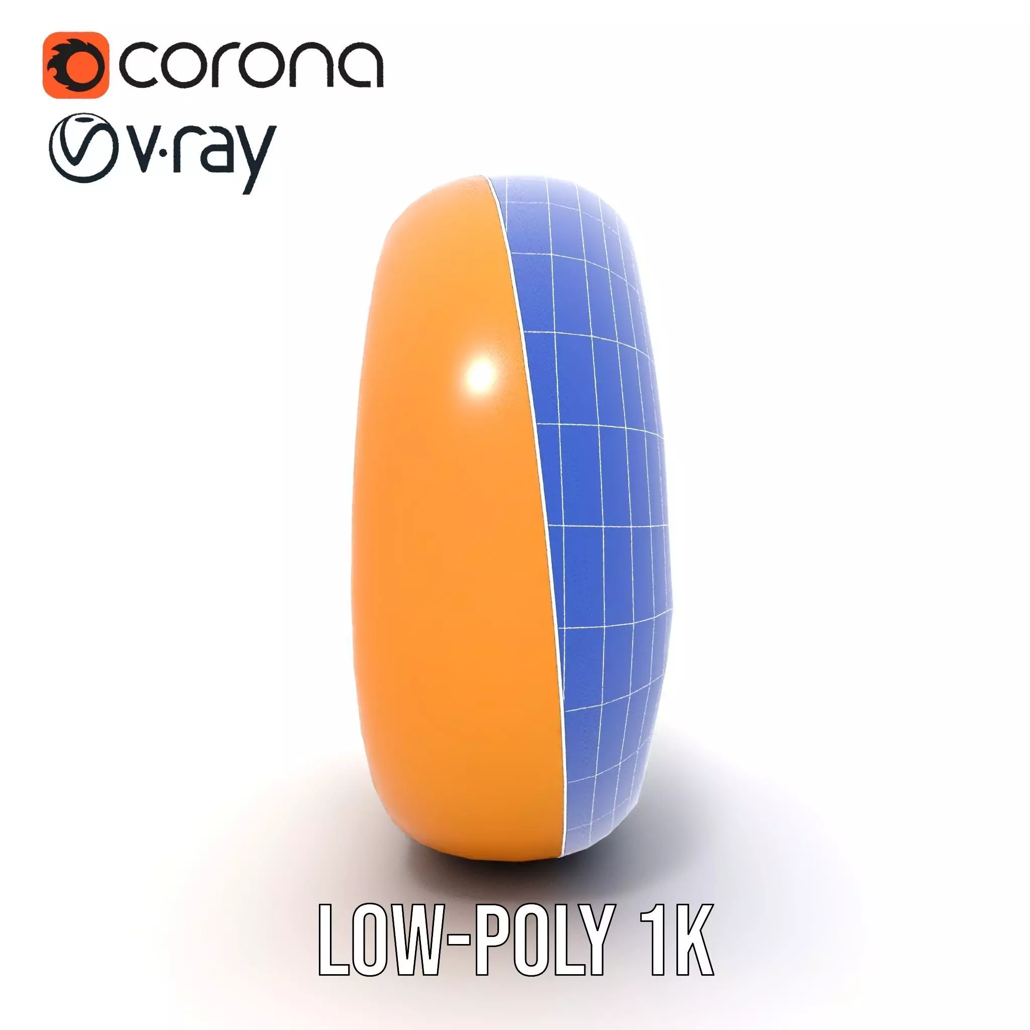 Golden Bagel model pack Low-poly 3D model_29