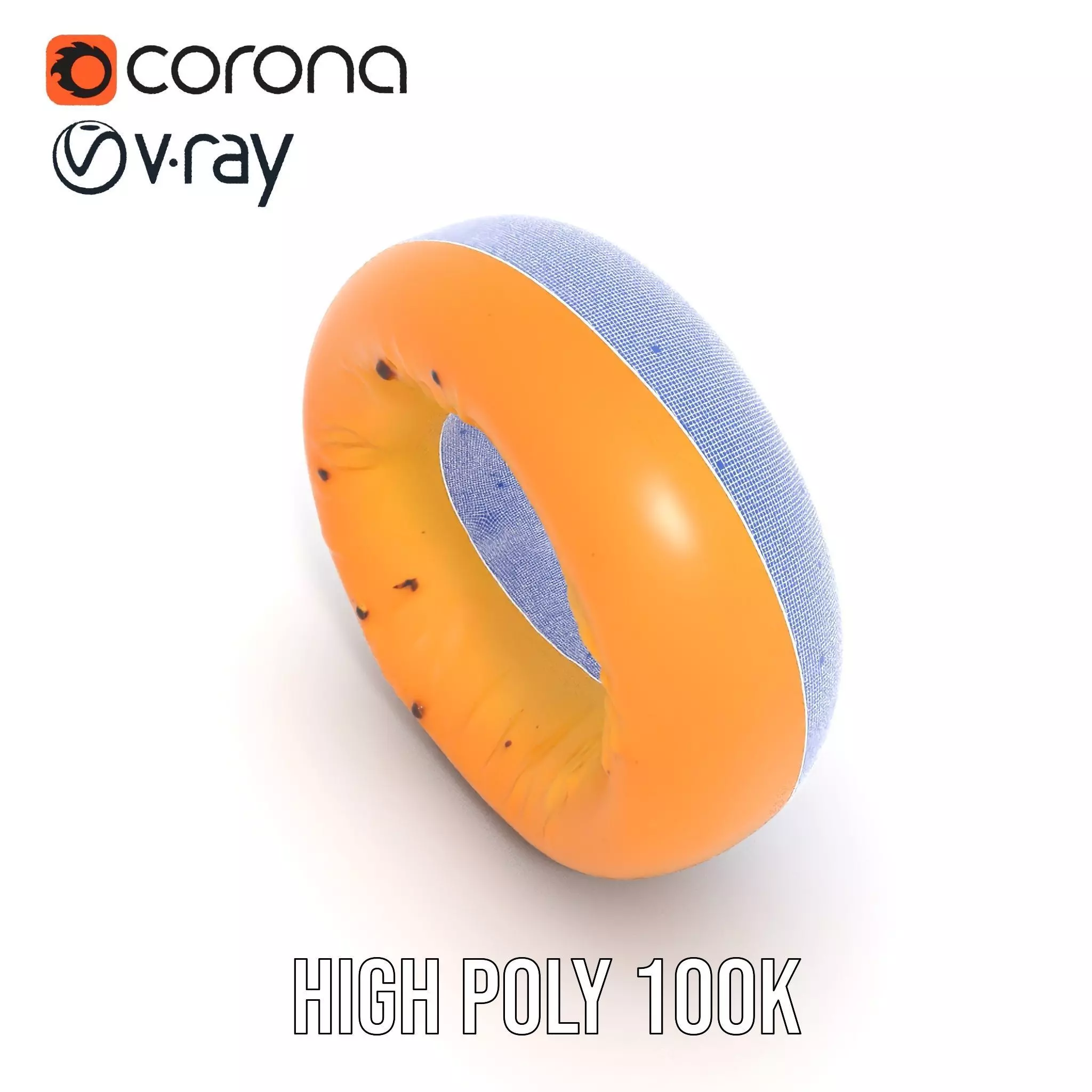 Golden Bagel model pack Low-poly 3D model_33