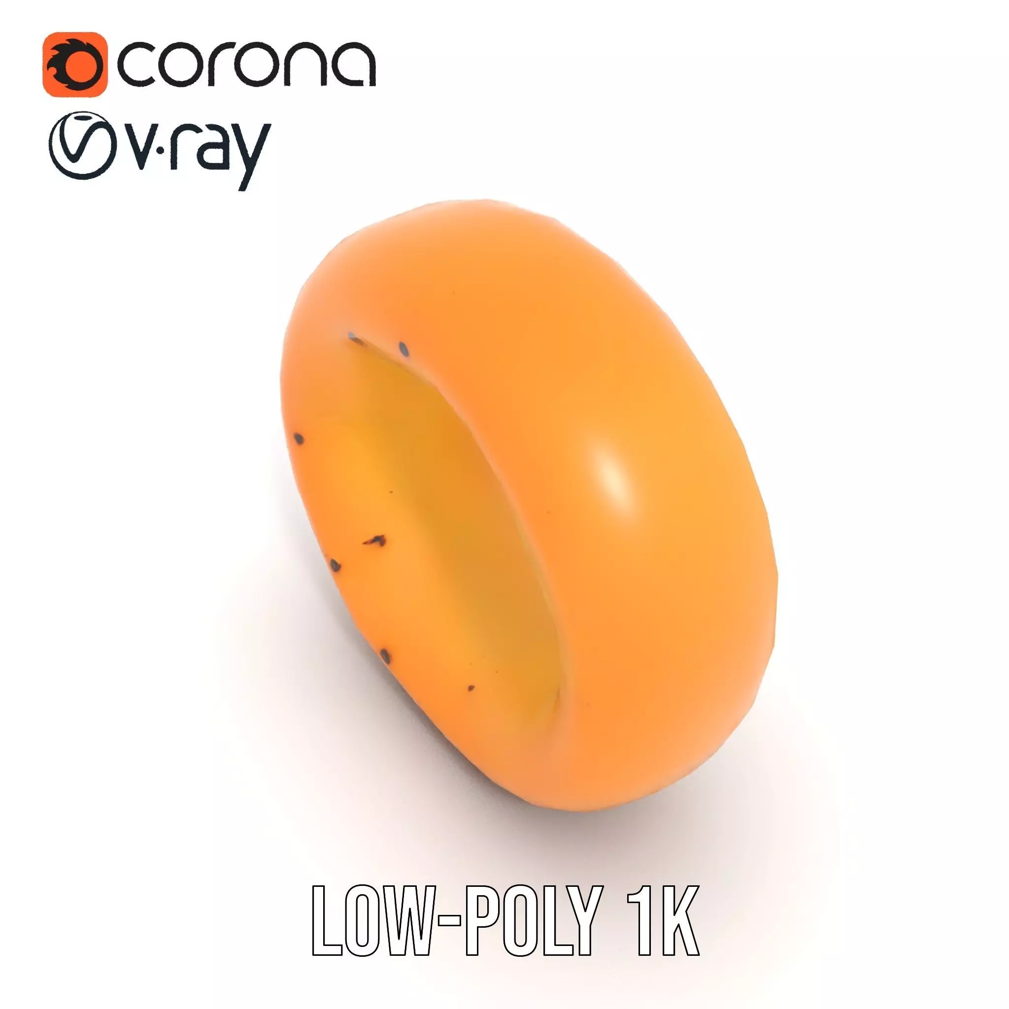 Golden Bagel model pack Low-poly 3D model_15