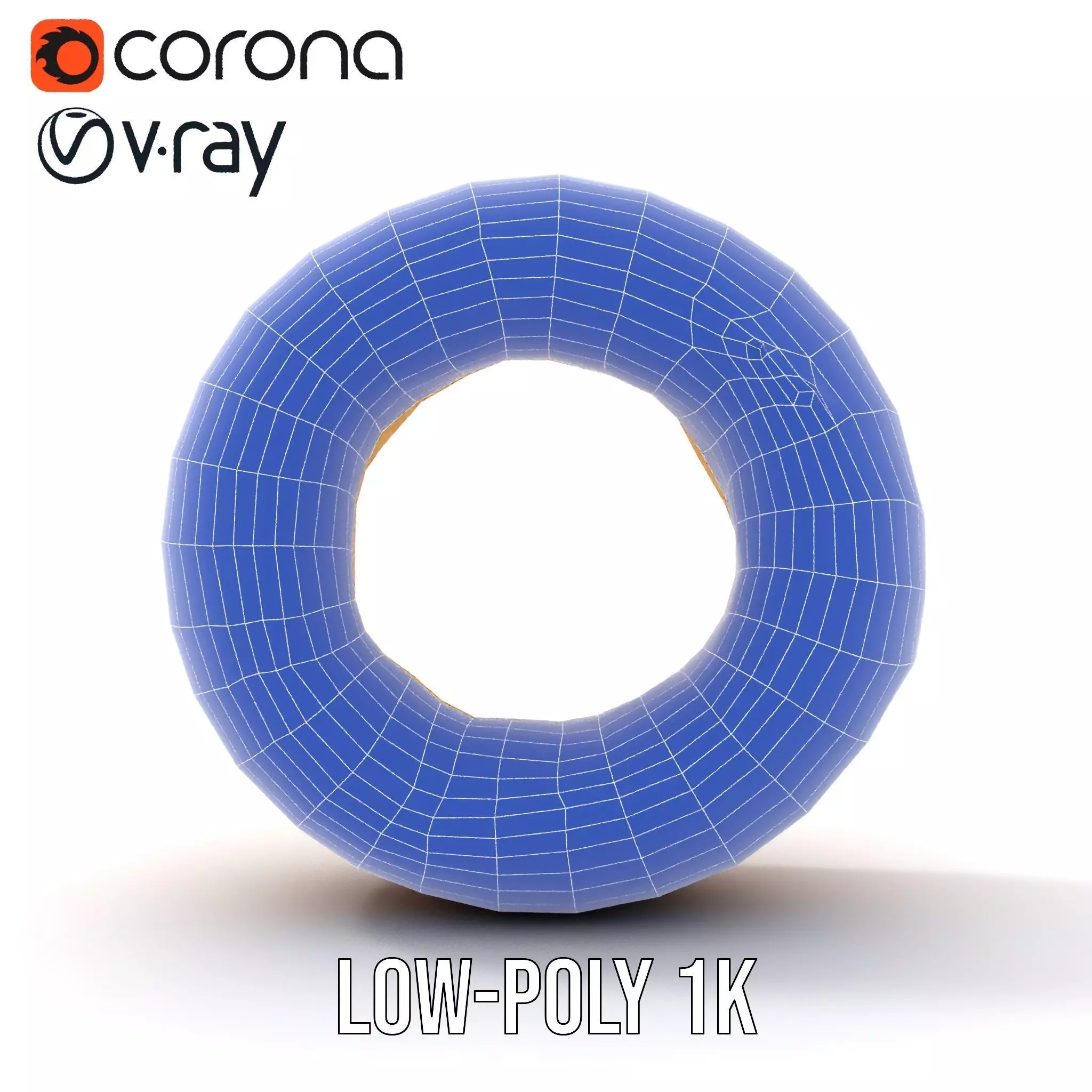 Golden Bagel model pack Low-poly 3D model_31