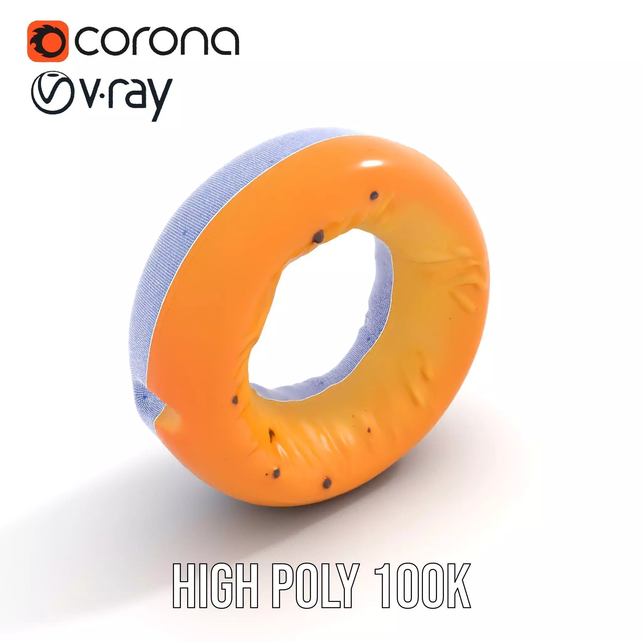 Golden Bagel model pack Low-poly 3D model_34