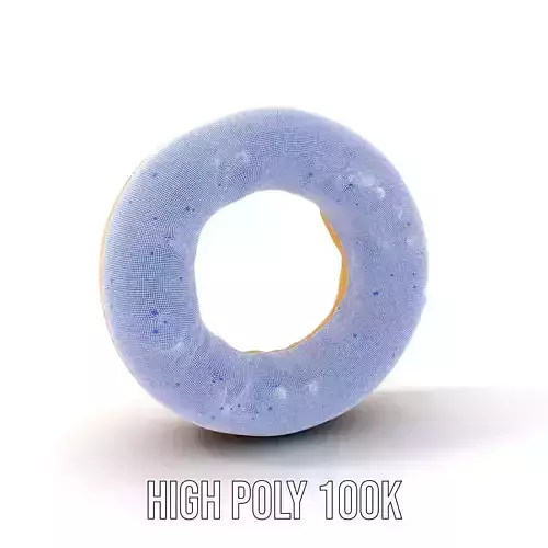 Golden Bagel model pack Low-poly 3D model 4