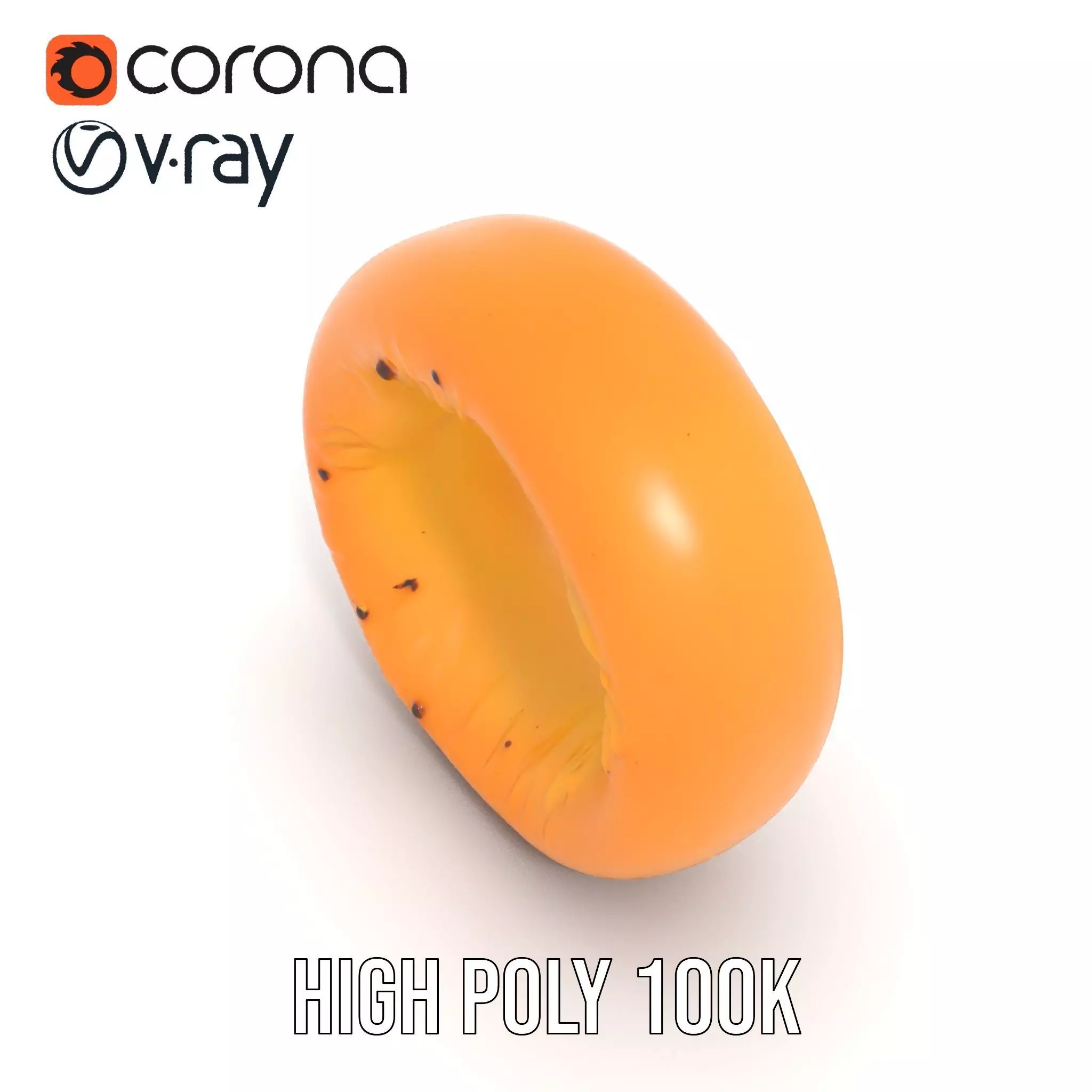 Golden Bagel model pack Low-poly 3D model_21