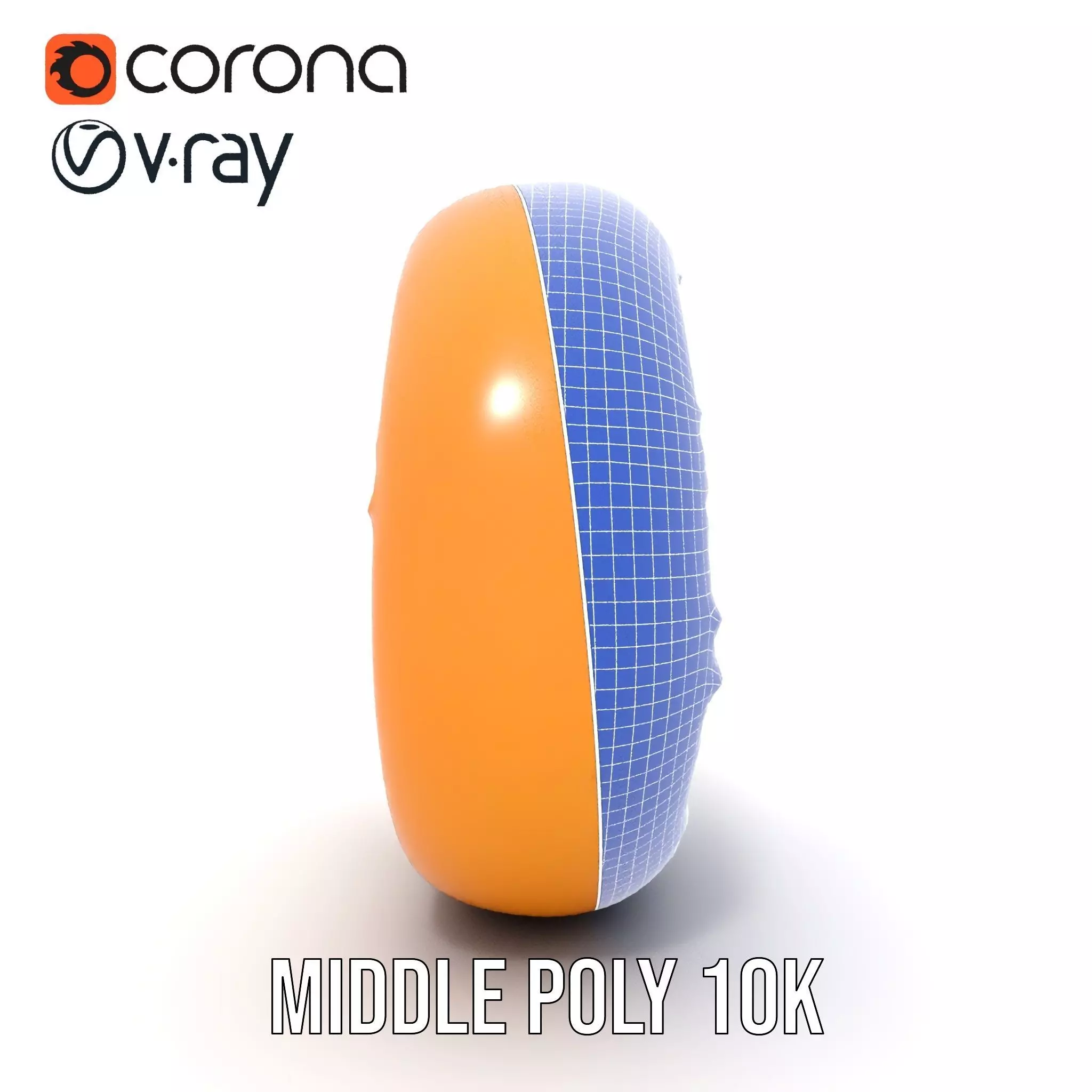 Golden Bagel model pack Low-poly 3D model_22