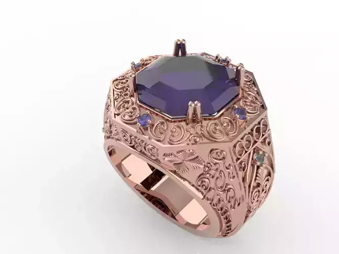 TURKISH STYLE BRIDAL GENTS RING