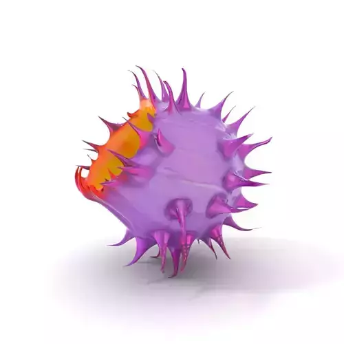 Purple Spiked Orb model pack