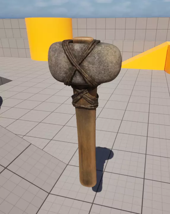 Stone Hammer 3D model_6