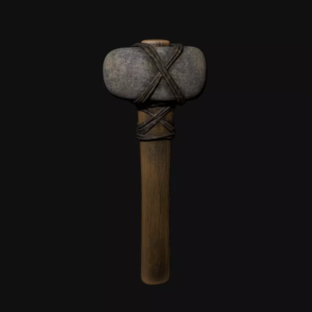 Stone Hammer 3D model_0