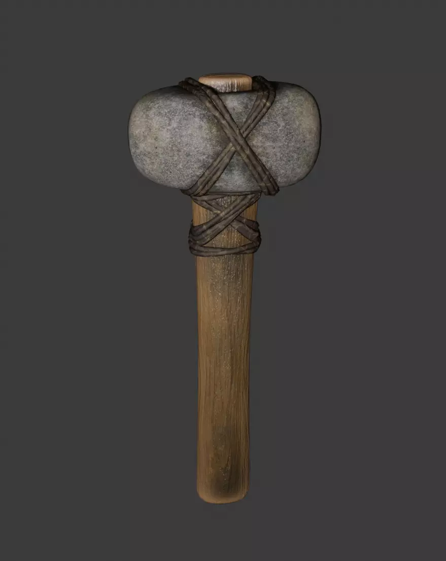 Stone Hammer 3D model_1