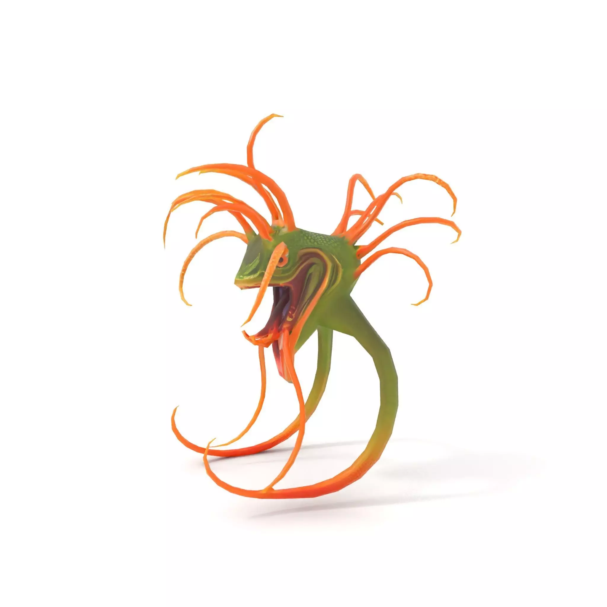 Vibrant Alien Creature model pack Low-poly 3D model_8