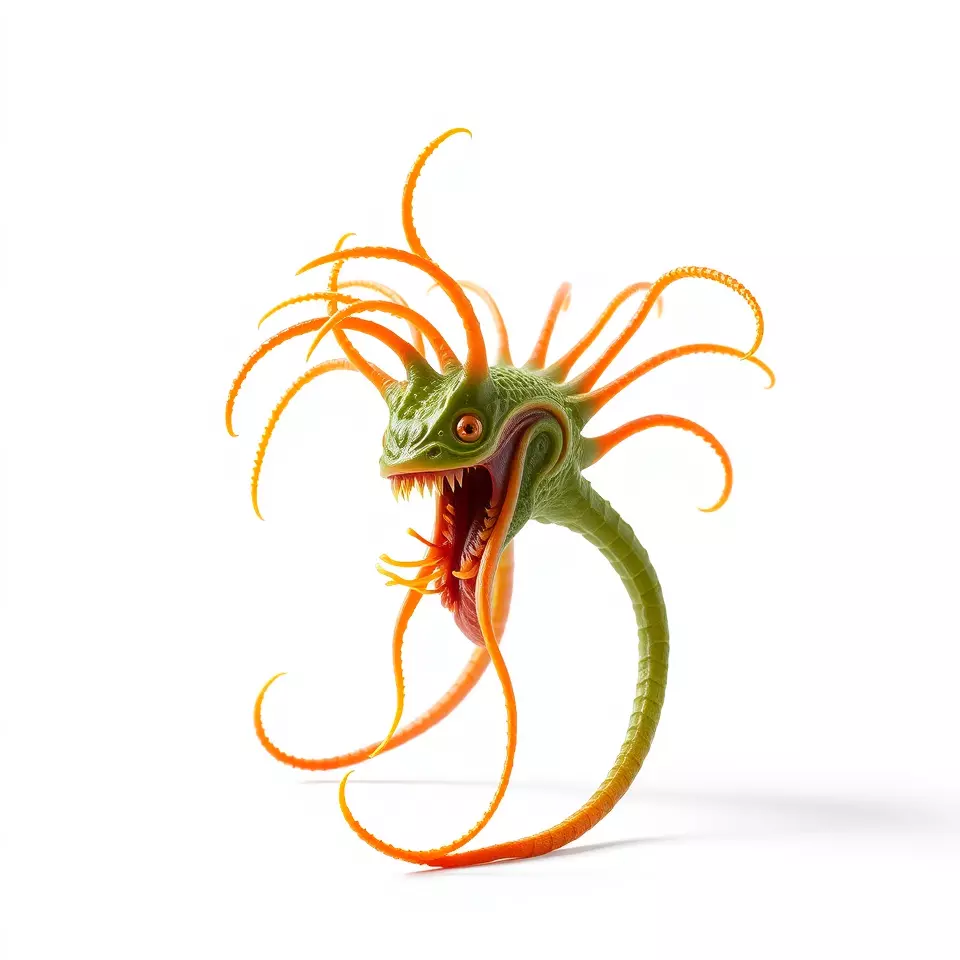 Vibrant Alien Creature model pack Low-poly 3D model_3