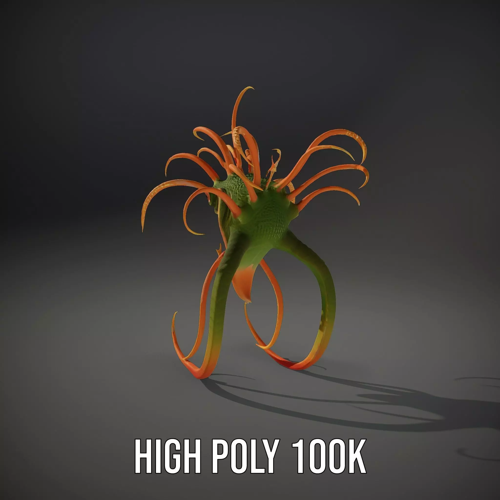 Vibrant Alien Creature model pack Low-poly 3D model_9