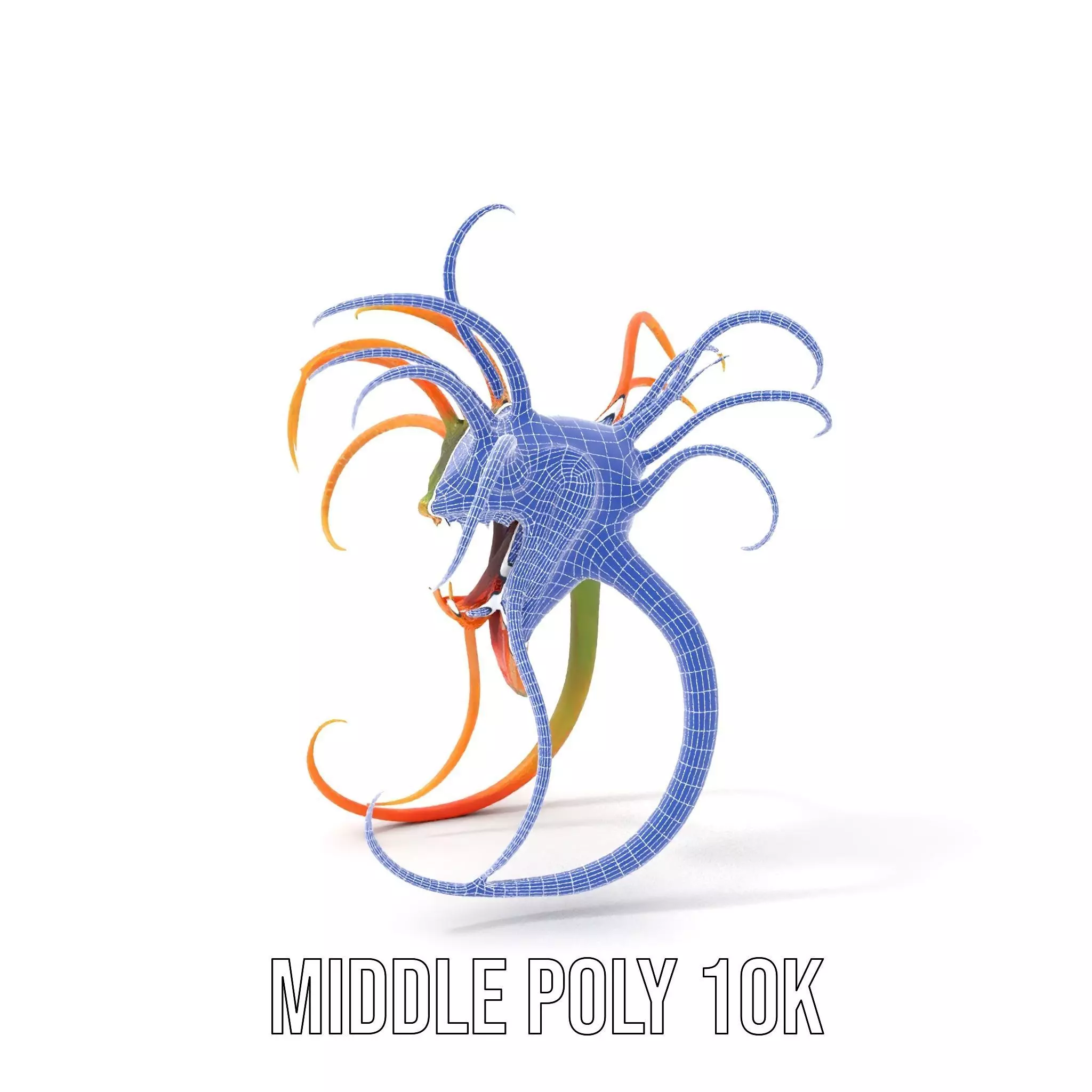 Vibrant Alien Creature model pack Low-poly 3D model_6