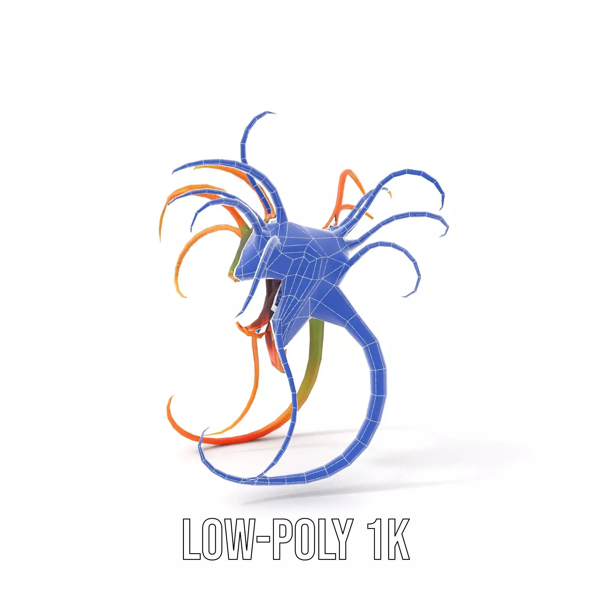 Vibrant Alien Creature model pack Low-poly 3D model_23