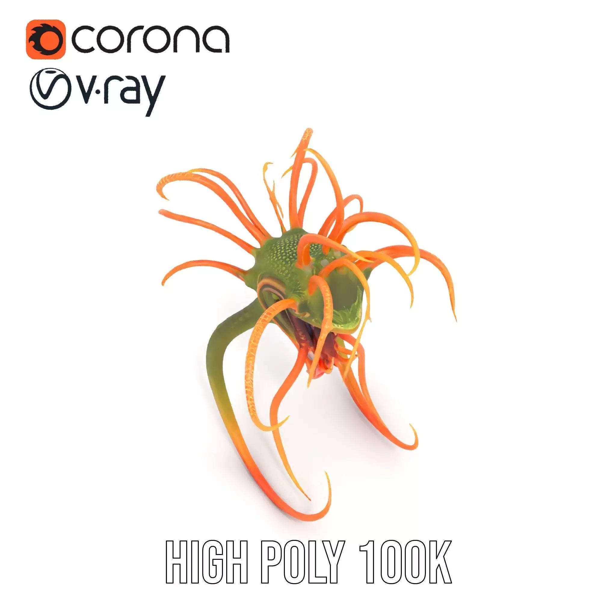 Vibrant Alien Creature model pack Low-poly 3D model_18