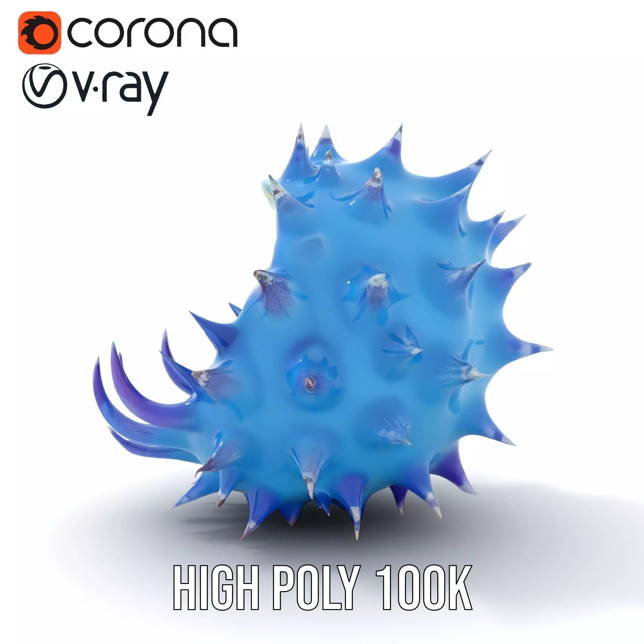 Spiked Blue Shell model pack Low-poly 3D model_24